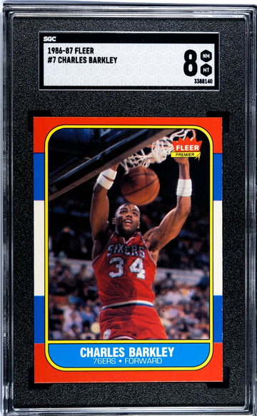 1986 Fleer Charles Barkley SGC 8