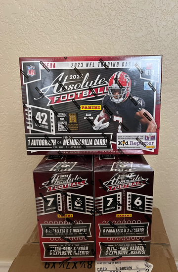 2023 Panini Absolute Mega Box (lot of 3) 42 cards per box Kabooms!
