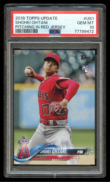 2018 Topps Update Shohei Ohtani #US1 PSA 10 GEM MT 