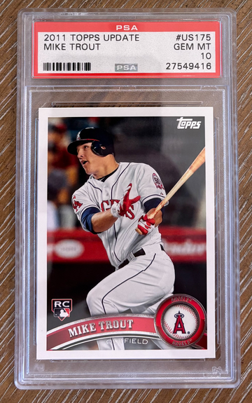 2011 Topps Update #US175 Mike Trout PSA 10 GEM MT