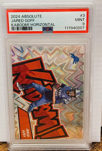 2024 Panini Absolute - Kaboom! Horizontal Jared Goff #3 PSA 9