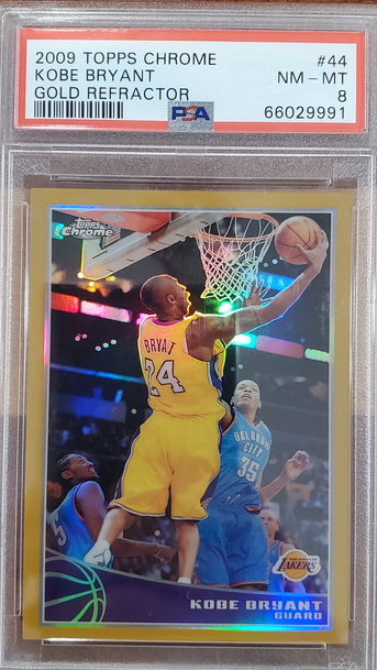 2009 Topps Chrome Kobe Bryant #44 Gold Refractor PSA 8