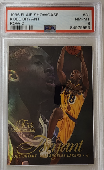 1996 Flair Showcase Kobe Bryant Row 2 #31 PSA 8 