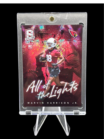 2024 Spectra Football Marvin Harrison Jr All Of The Lights Rookie SSP RC