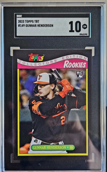 2023 Topps Throwback Thursday Gunnar Henderson SGC 10 - 1987 Topps Toys R Us Design