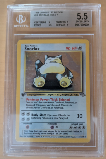 1999 Jungle 1st Edition Snorlax Holo #11