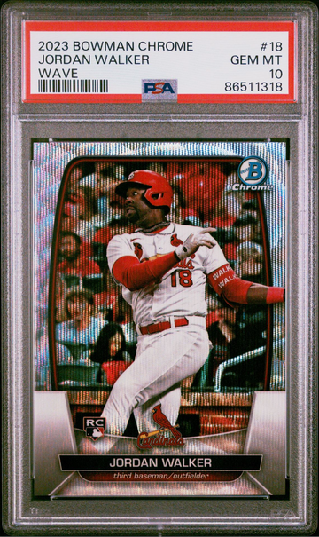 2023 Bowman Chrome Jordan Walker Wave Rookie PSA 10