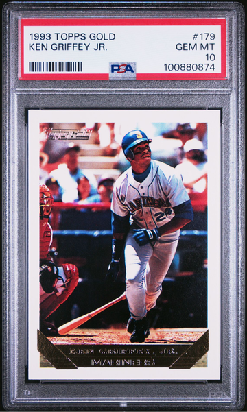 1993 TOPPS GOLD #179 KEN GRIFFEY JR MARINERS HOF PSA 10