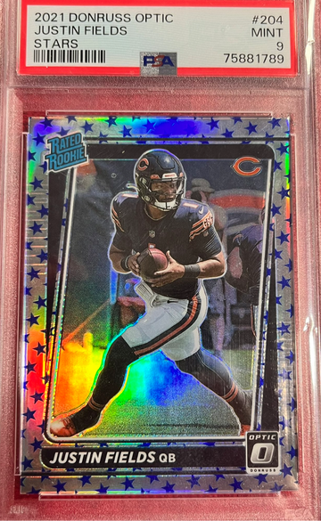 2021 donruss optic psa 9 Justin fields stars ssp