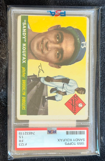 1955 Topps Sandy Koufax RC psa 1.5