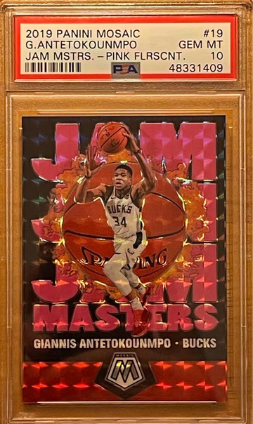 2019 Mosaic Jam Masters Giannis Antetokounmpo Pink Fluorescent /10