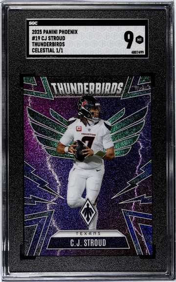 2025 Panini Phoenix CJ Stroud Thunderbirds Celestial 1/1 SGC 9