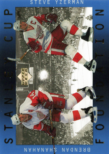 1996-97 UD ICE STANLY CUP FOUNDATION # S2 BRENDAN SHANAHAN STEVE YZERMAN HOF