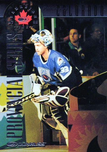 1997-98 DONRUSS CANADIAN ICE PROVINCIAL 424 OF 750 # 1 PATRIC ROY HOF