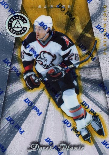 1997-98 PINNACLE CERTIFIED PLATINUM GOLD 26 OF 69 # 110 DEREK PLANTE HOF