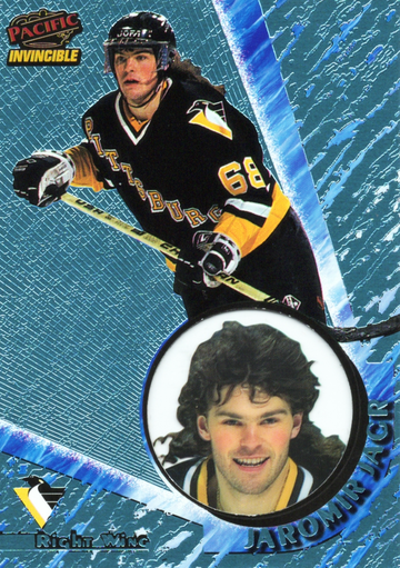 1997-98 PACIFIC INVINCIBLE ICE BLUE # 113 JAROMIR JAGR HOF