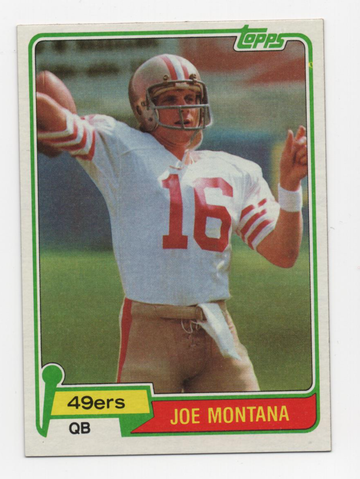 1981 TOPPS ROOKIE JOE MONTANA # 216 HOF