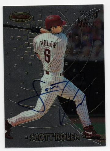 1997 BOWMAN'S BEST CERTIFIED AUTOGRAPH # 194 SCOTT ROLEN HOF