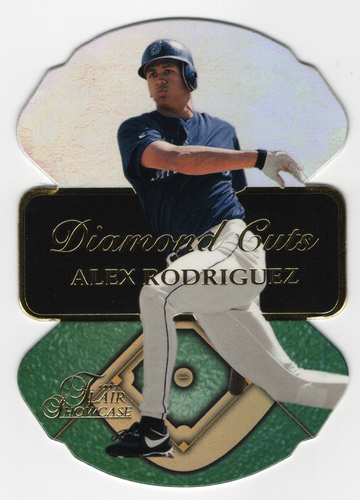 1997 FLAIR SHOWCASE DIAMOND CUTS # 16 OF 20 ALEX RODRIGUEZ HOF