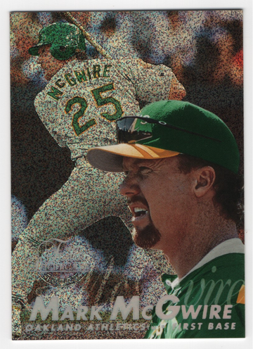1997 FLAIR SHOWCASE ROW 0 # 52 MARK MCGWIRE HOF