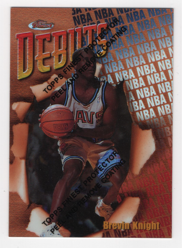 1997-98 TOPPS FINEST REFRACTOR ROOKIE BREVIN KNIGHT # 115