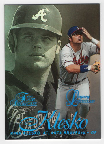 1997 FLAIR SHOWCASE LEGACY ROW 2 - 087 OF 100 RYAN KLESKO # 118