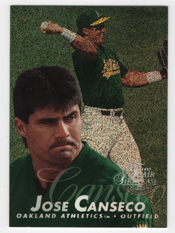 1997 FLAIR SHOWCASE ROW 0 JOSE CANSECO # 109