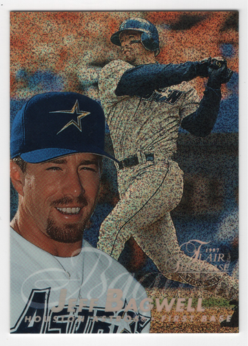 1997 FLAIR SHOWCASE ROW 0 BJEFF BAGWELL # 5 HOF