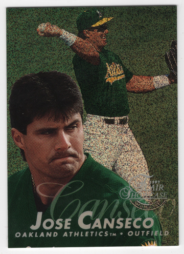 1997 FLAIR SHOWCASE ROW 0 JOSE CANSECO # 109