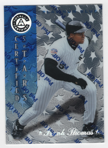 1997 PINNACLE CERTIFIED PLATINUM BLUE 1190 OF 1999 FRANK THOMAS # 148