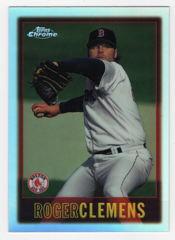 1997 TOPPS CHROME REFRACTOR ROGER CLEMENS # 126 HOF