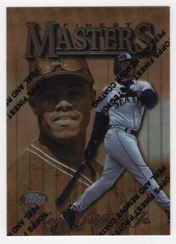 1997 TOPPS FINEST KEN GRIFFEY JR # 238 HOF