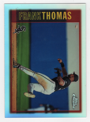 1997 TOPPS CHROME REFRACTOR FRANK THOMAS # 41 HOF