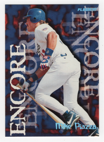1997 FLEER TIFFANY ENCORE MIKE PIAZZA # 712 HOF