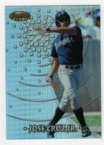 1997 BOWMAN'S BEST REFRACTOR JOSE CRUZ JR # 188 HOF