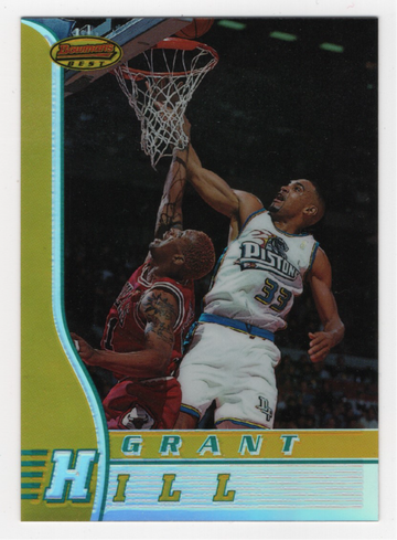 1996-97 BOWMAN'S BEST REFRACTOR GRANT HILL # 10 HOF