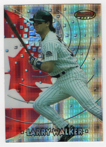 1997 BOWMAN'S BEST ATOMIC REFRACTOR LARRY WALKER # BBI7 HOF