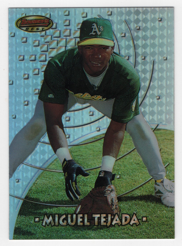 1997 BOWMAN'S BEST REFRACTOR ROOKIE MIGUEL TEJADA # 114