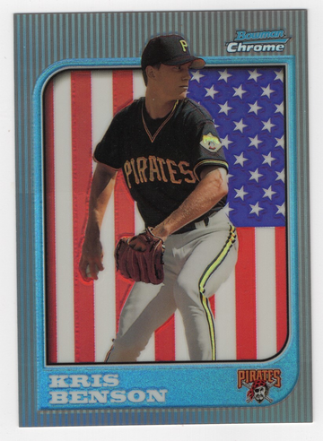 1997 BOWMAN'S CHROME REFRACTOR ROOKIE KRIS BENSON # 167