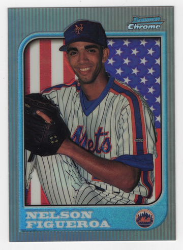 1997 BOWMAN'S CHROME REFRACTOR ROOKIE NELSON FIGUEROA # 170