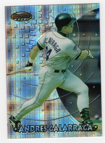 1997 BOWMAN'S BEST ATOMIC REFRACTOR ANDRES GALARRAGA # 88 HOF