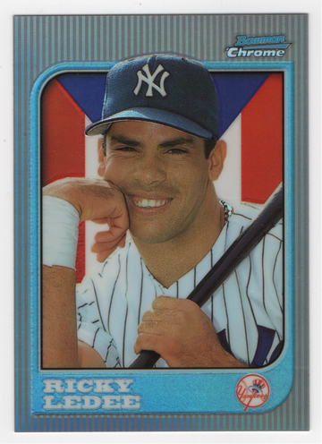 1997 BOWMAN'S CHROME REFRACTOR ROOKIE RICKY LEDEE # 103