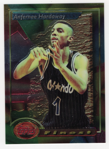 1993-94 TOPPS FINEST ROOKIE ANFERNEE HARDAWAY # 189 HOF