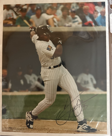 FRANK THOMAS HOF 8X10 AUTOGRAH CERTIFIED AUTHENTIC