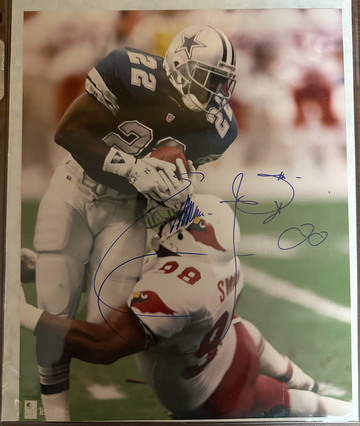 EMMITT SMITH HOF 8X10 AUTOGRAH CERTIFIED AUTHENTIC
