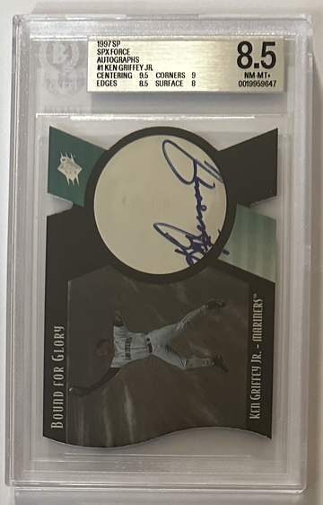 🔥 1997 SP SPX AUTOGRAPHS BOUND FOR GLORY KEN GRIFFEY JR HOF BGS 8.5 ONE OF ONE