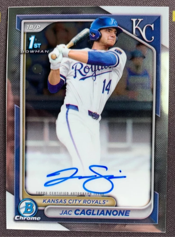 2024 Bowman Chrome Draft Base Auto Jac Caglianone 