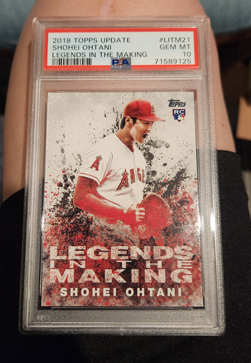 2018 topps update legends in making psa 10 shohei ohtani