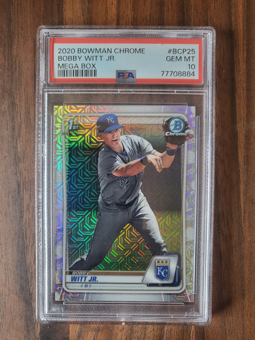 2020 Bowman Chrome Mega 1st Bobby Witt Jr PSA 10 Gem-Mint