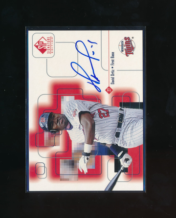 1999 Upper Deck SP Signature Edition David Ortiz Auto NMMT